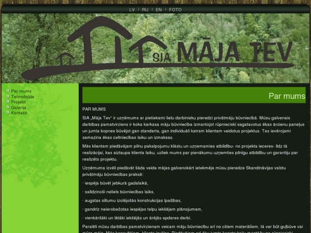 Māja tev, SIA
